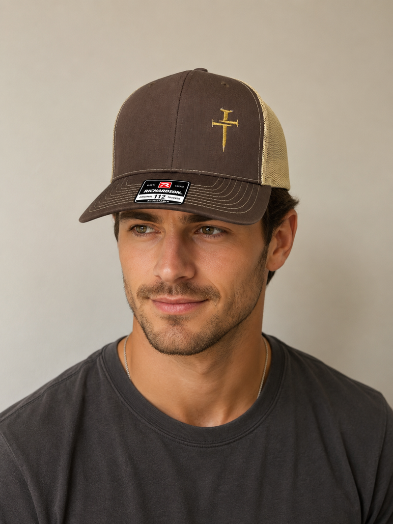 Nail Cross Hat - Side Design
