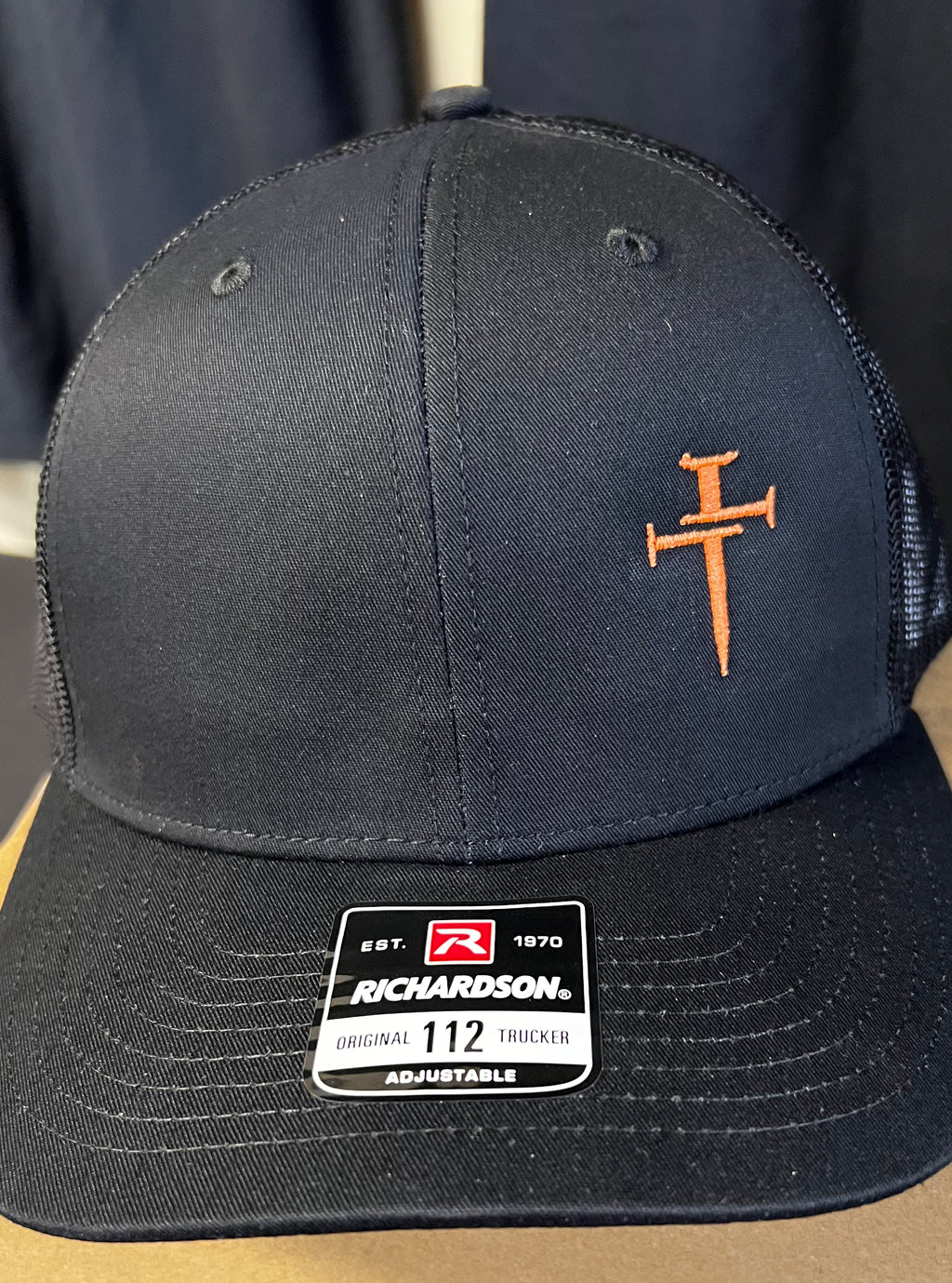 Hat with Cross Nails on side