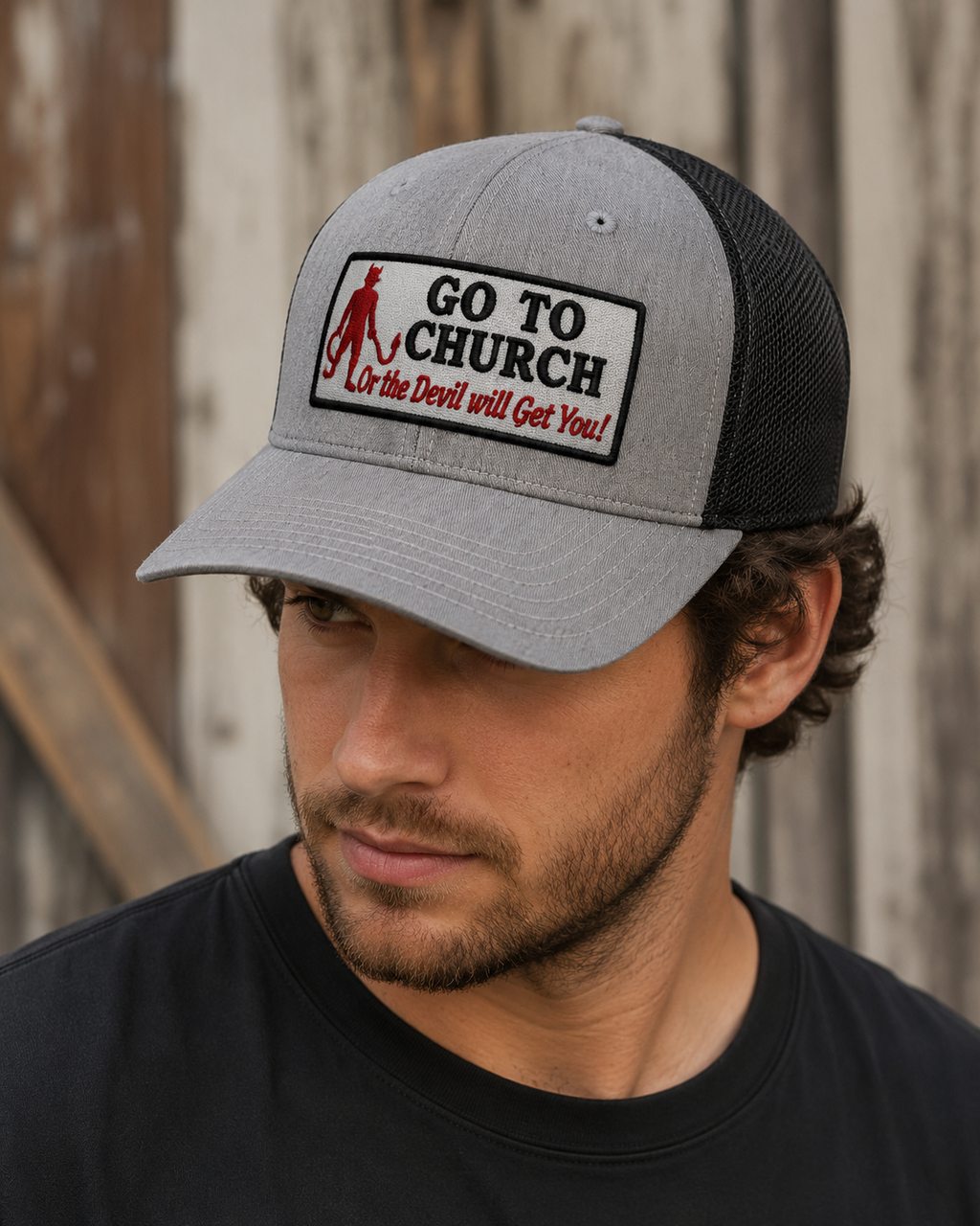 “Go to church or the devil will get you” - hat