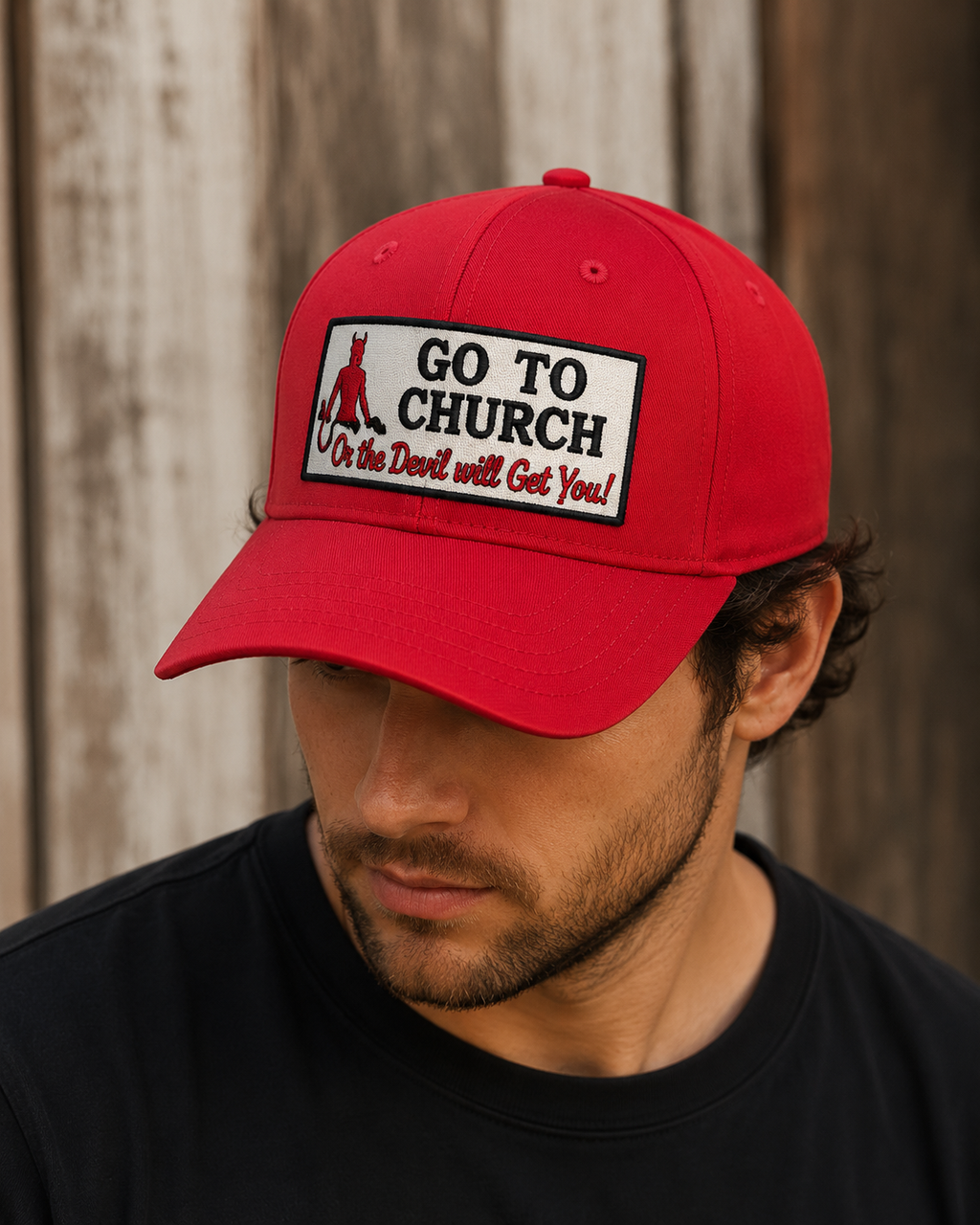 “Go to church or the devil will get you” - hat
