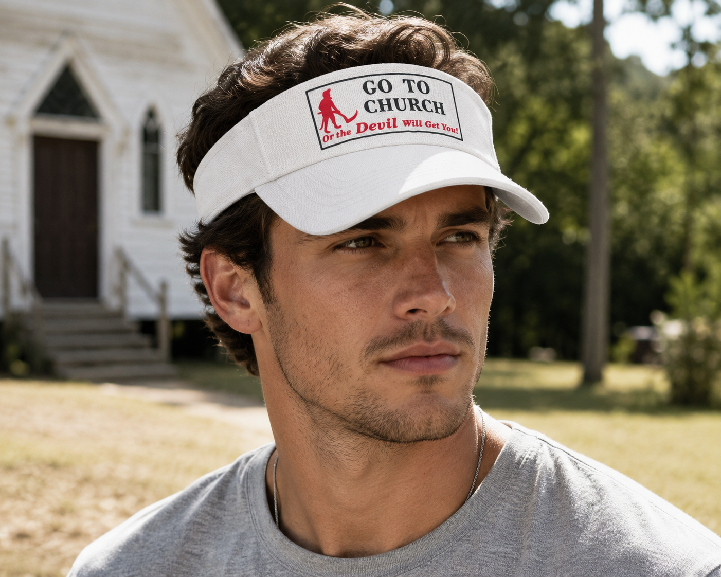 Go to Church Visor hat