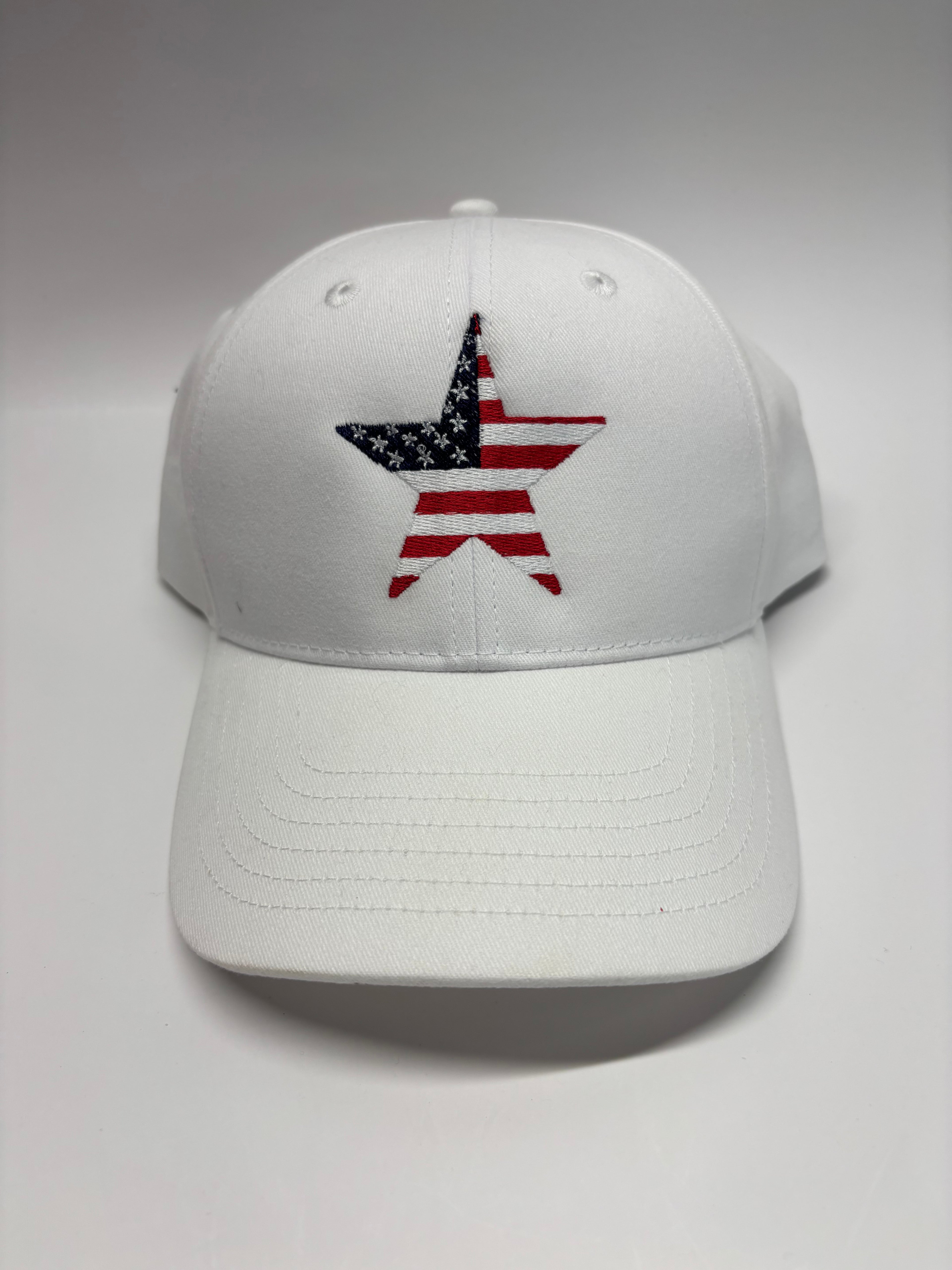 American Flag Star Hat Red, White or Blue