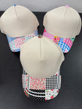 Ladies hat - Floral Quilt Block Patterns - three colors