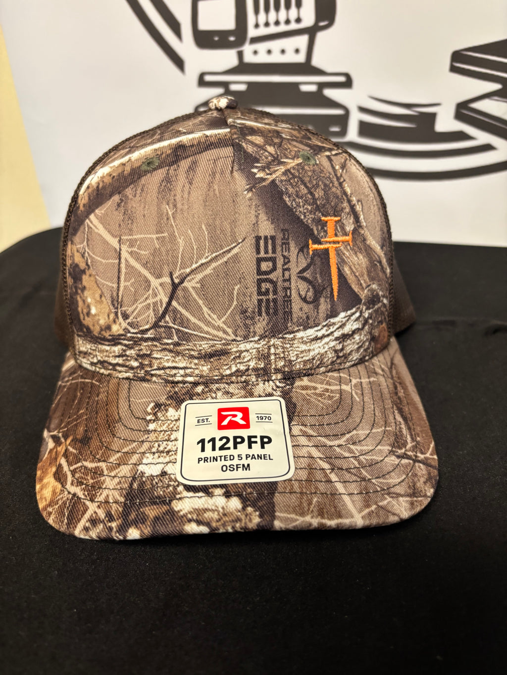 Hat with Cross Nails on side