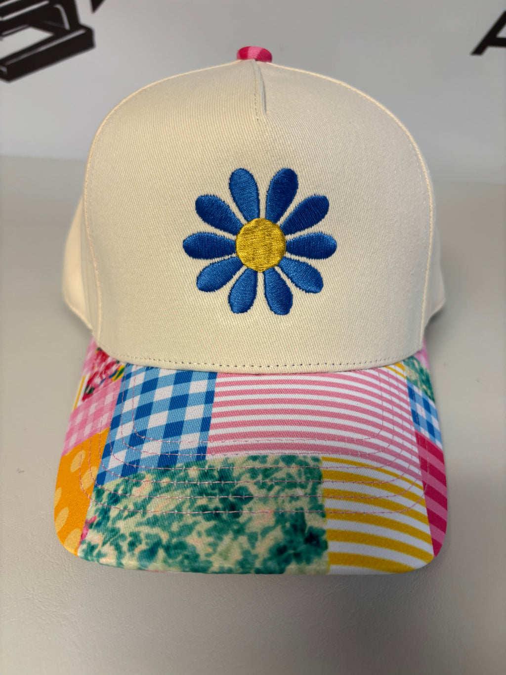 Flower Daisy Colorful Colorblock Hat
