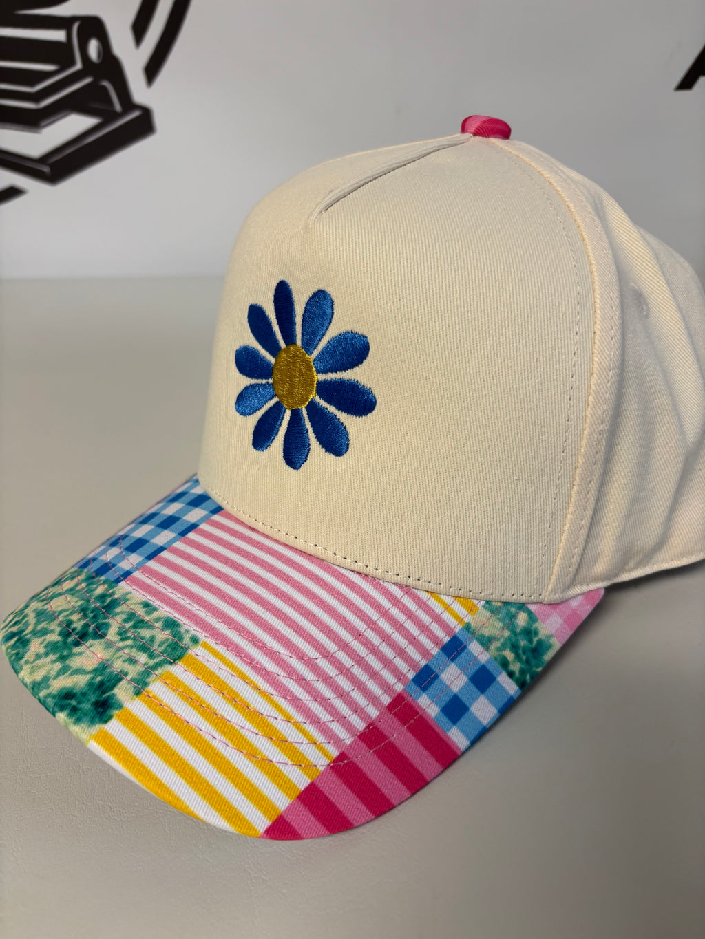 Flower Daisy Colorful Colorblock Hat