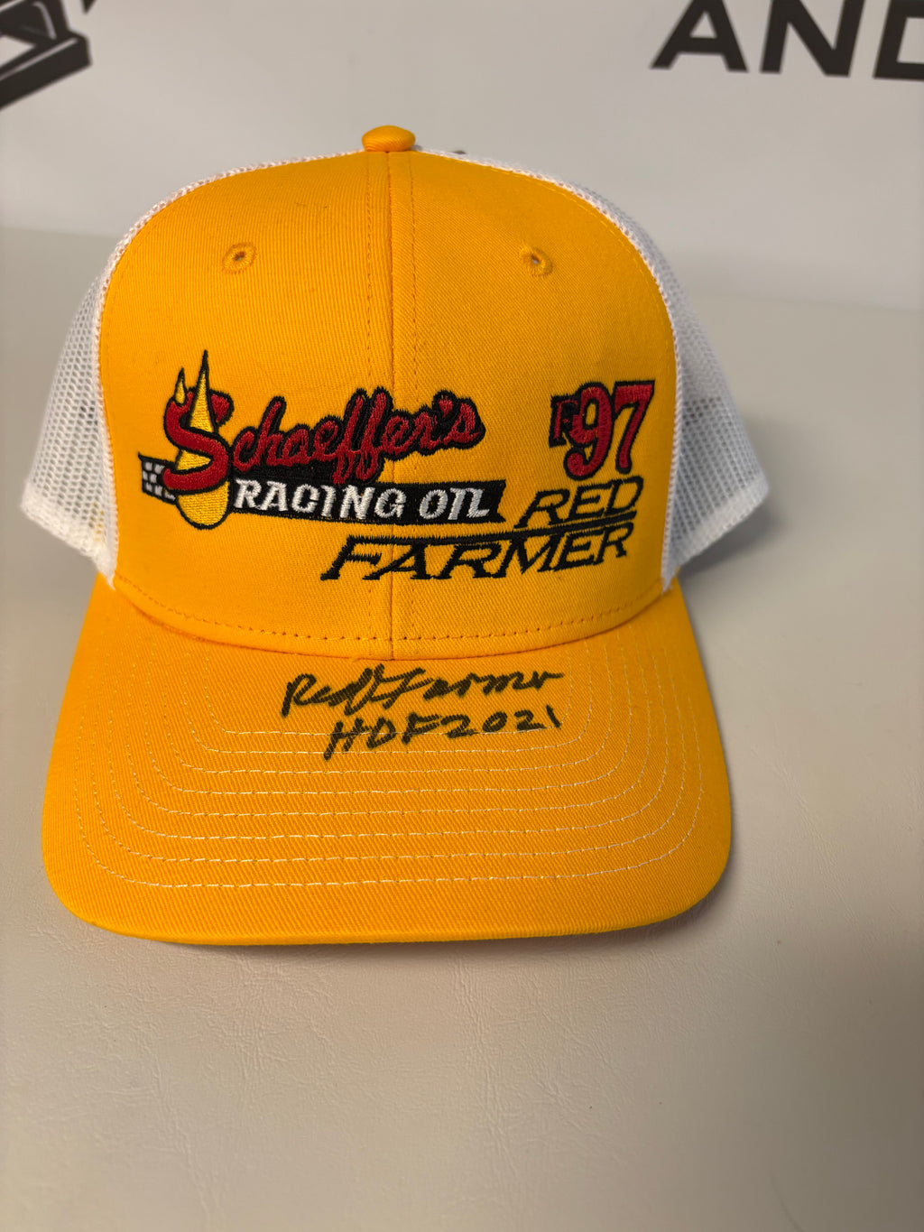 Red Farmer F97 Official Hat Autographed - Limited Edition