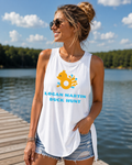 Logan Martin Duck Hunt ladies white tank top