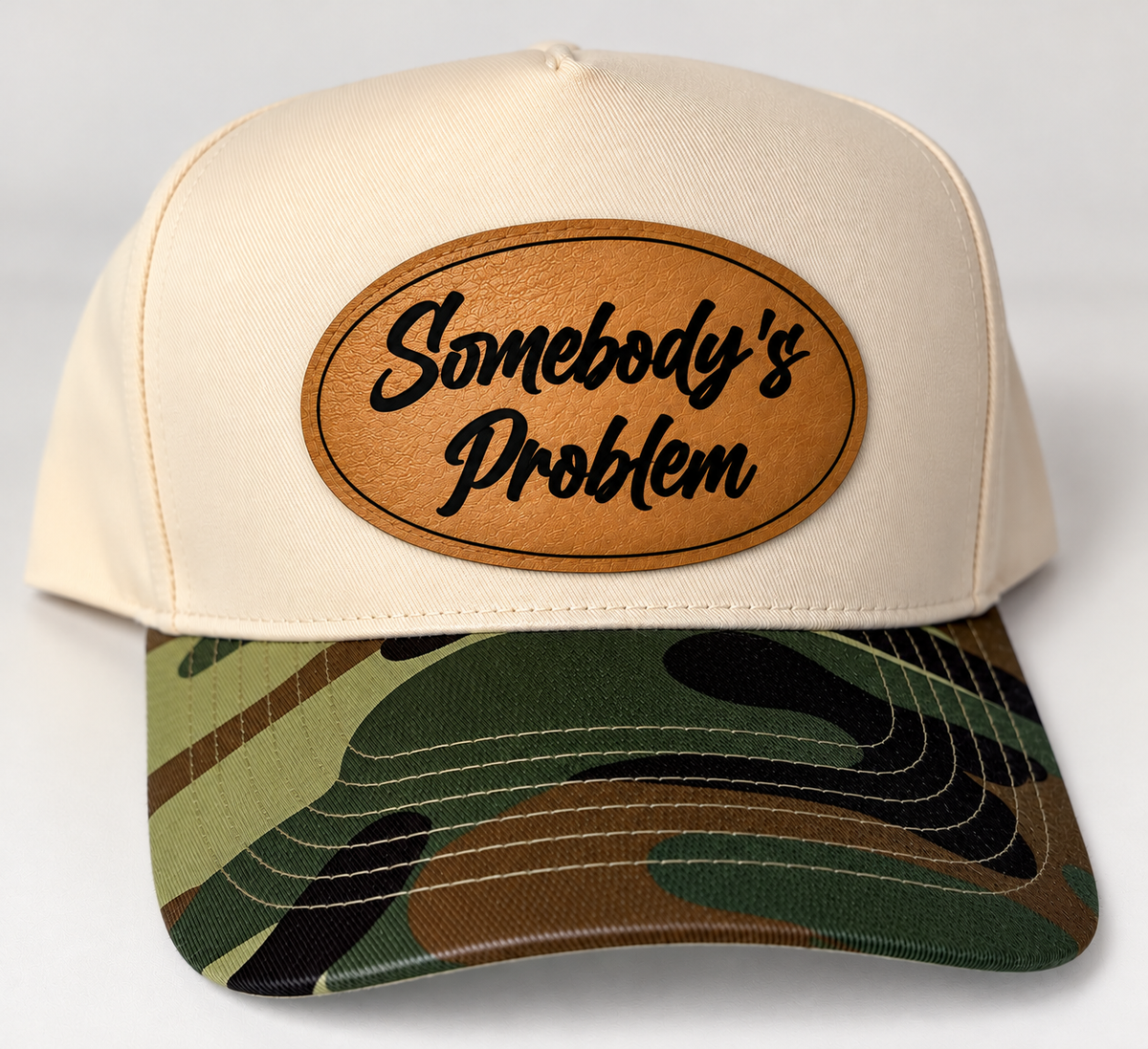 Somebody's Problem Camo bill hat