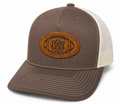 Auburn Football Leather Patch Hat
