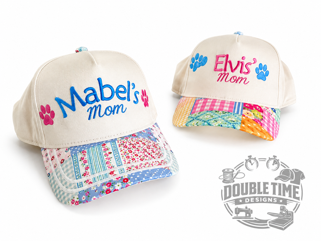 Dog (Pet) Mom Hat, customized with YOUR dog's name(s)