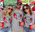 Alabama Roll Tide Elephant short sleeve t-shirt - gray