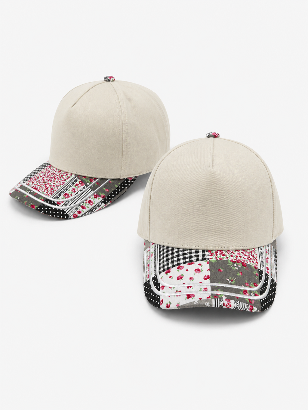 Ladies hat - Floral Quilt Block Patterns - three colors