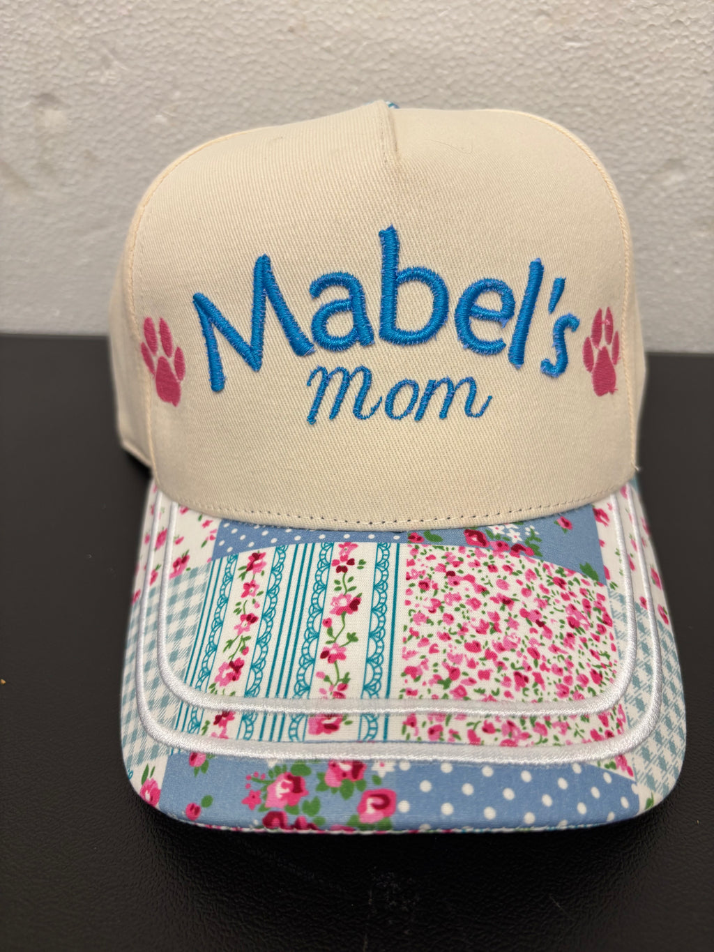 Dog (Pet) Mom Hat, customized with YOUR dog's name(s)