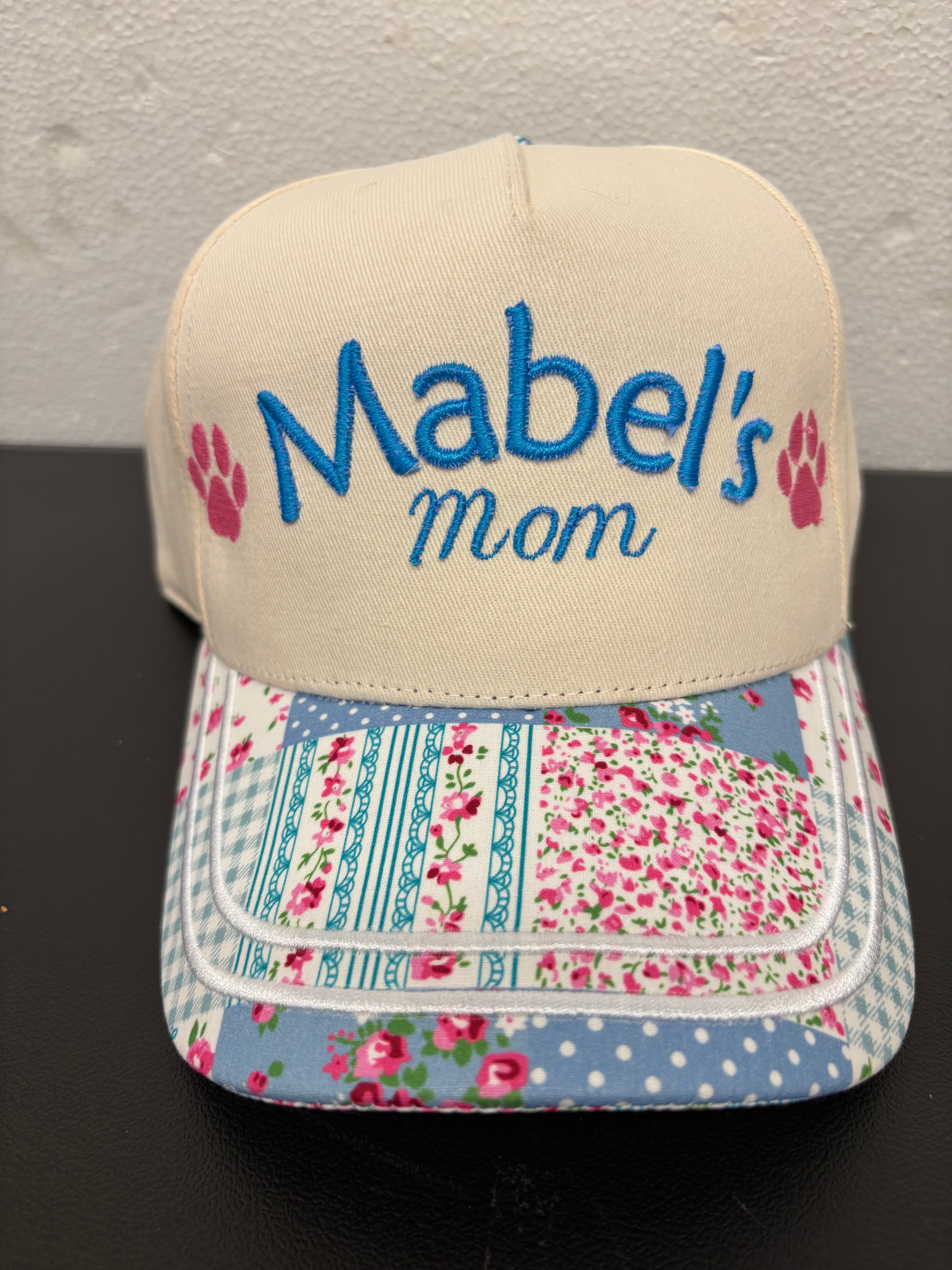 Dog (Pet) Mom Hat, customized with YOUR dog's name(s)