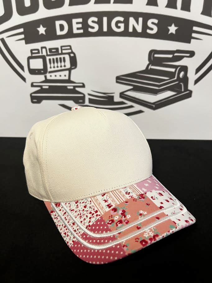 Ladies hat - Floral Quilt Block Patchwork Patterns - 4 color options