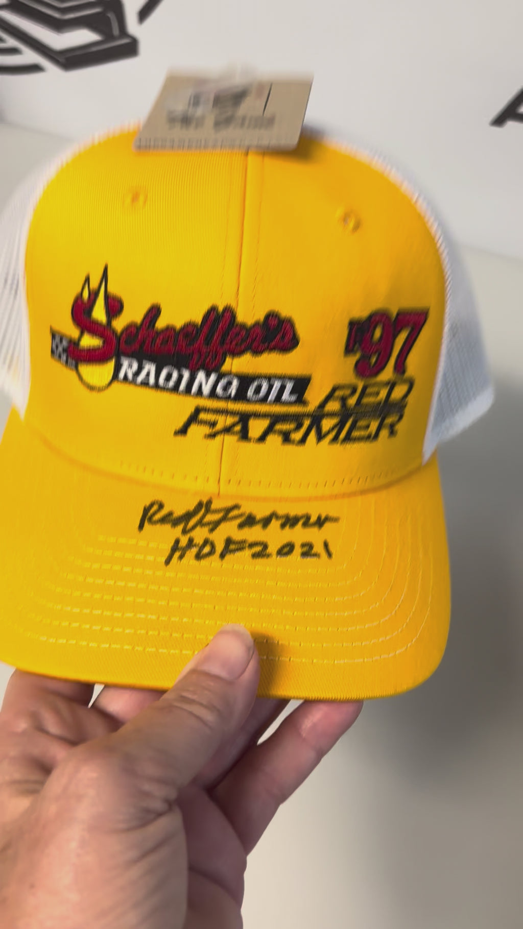Red Farmer F97 Official Hat Autographed - Limited Edition