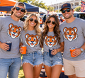 Auburn Tiger short sleeve tshirt - gray
